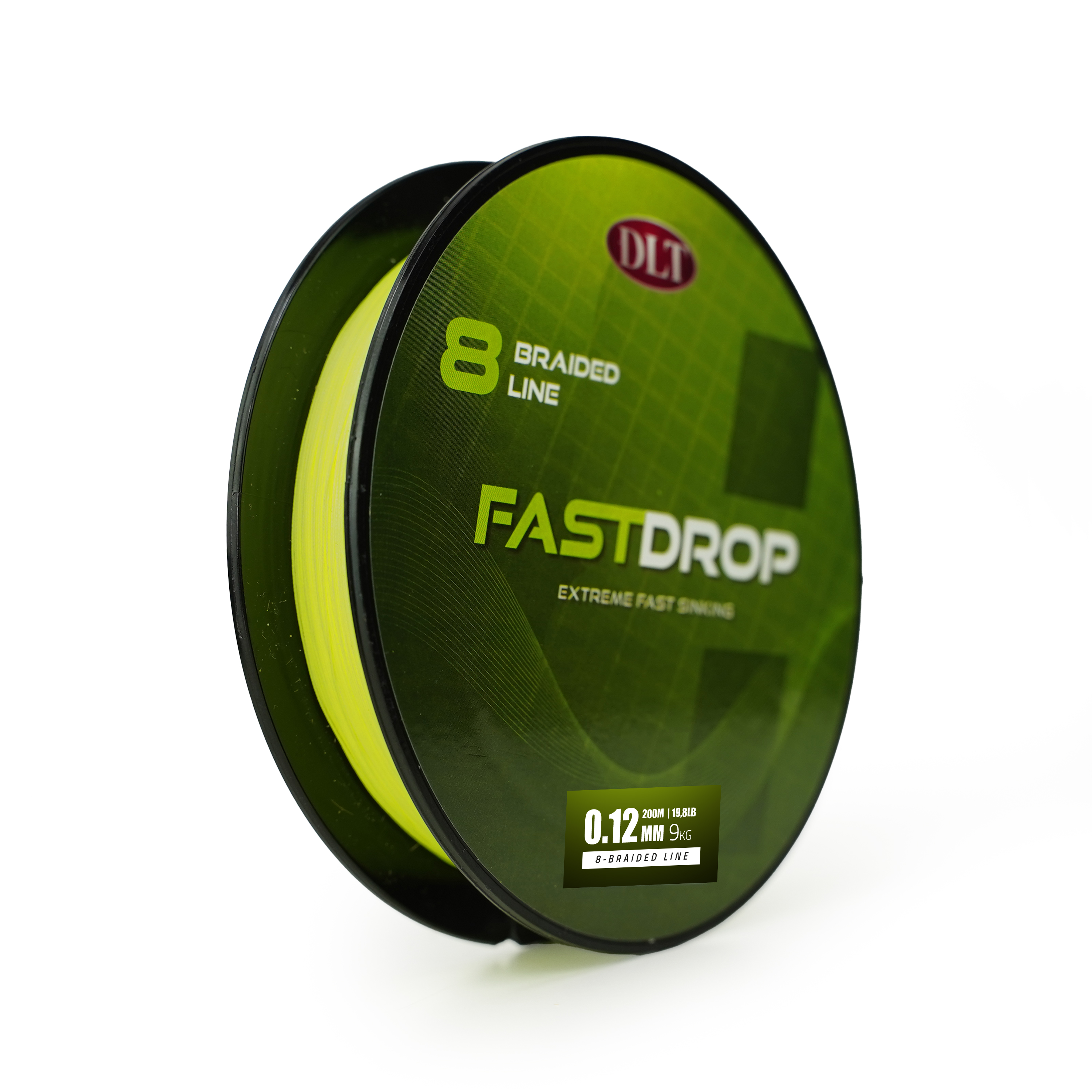DLT FastDrop 8-Braid - Sinking - 200m - 0,16mm - Yellow - 11kg