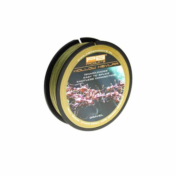 Hollow Kevlar - Snag Leader - 80lb - Gravier- 50m