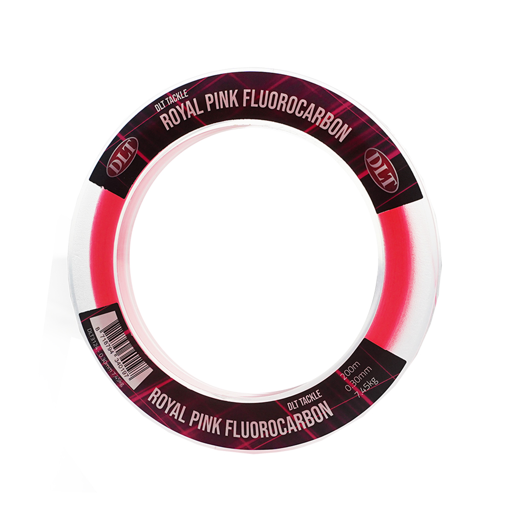 DLT Rose Royal - Ligne Fluor Carbone - 200 m 0,22 mm 4,25 kg Force de traction