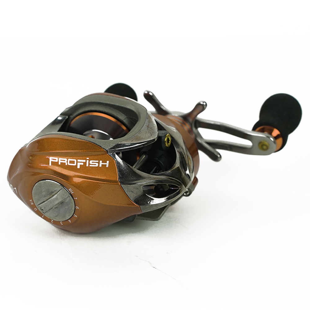 Profish Crius - Moulinet Baitcast LH ??- Rapport 7,0:1 - Couleur Braun