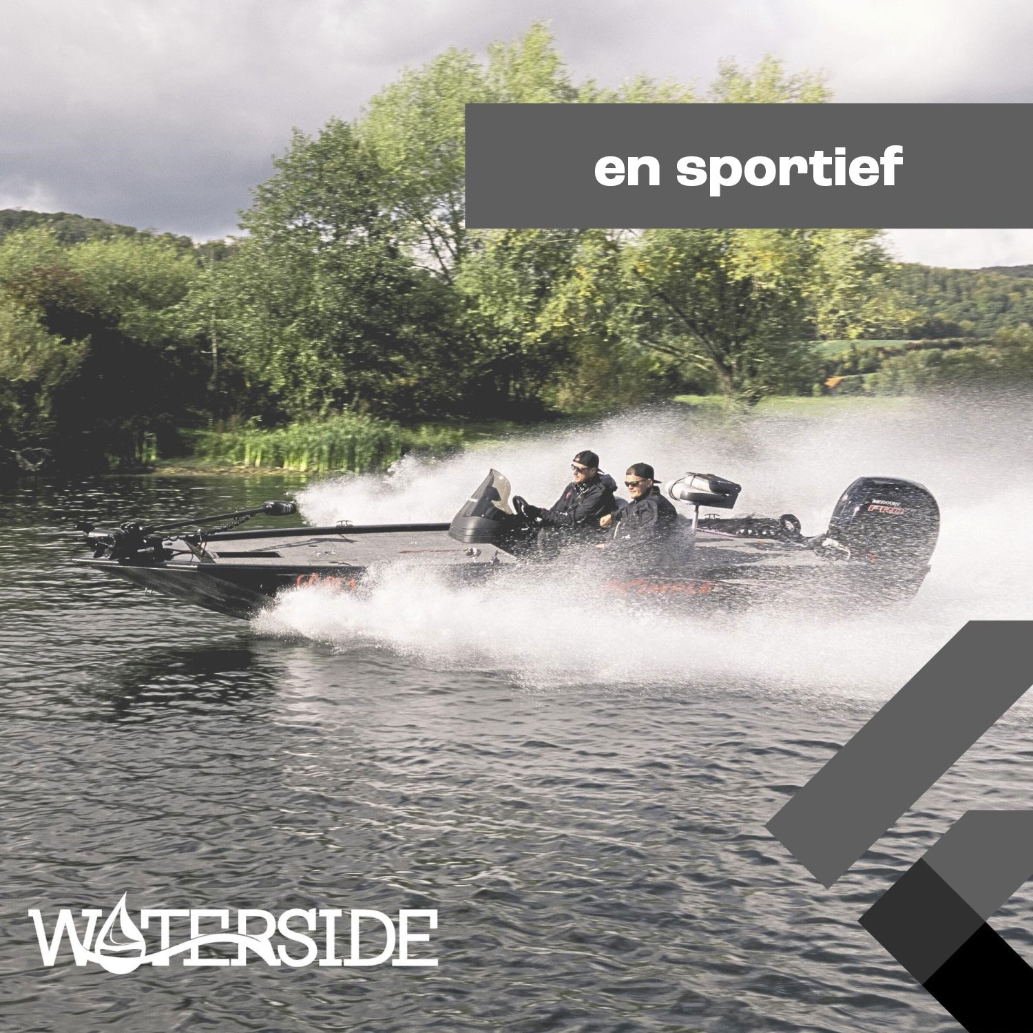 Waterside - Luxus Low Back - Siège de bateau - Fynn - Série Dark