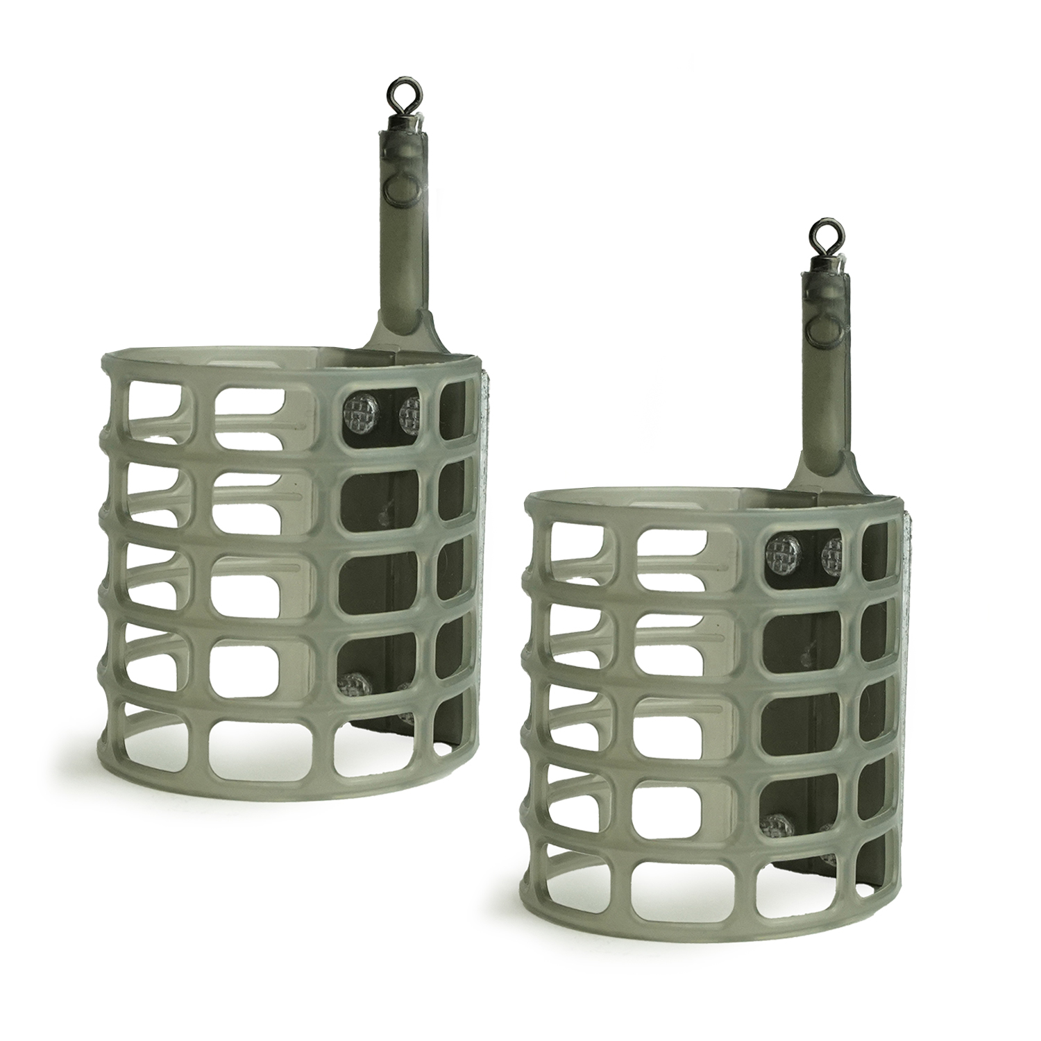 JVS Mangeoire Plastique 33x28mm 30g - Panier d'Alimentation - 2 Pièces