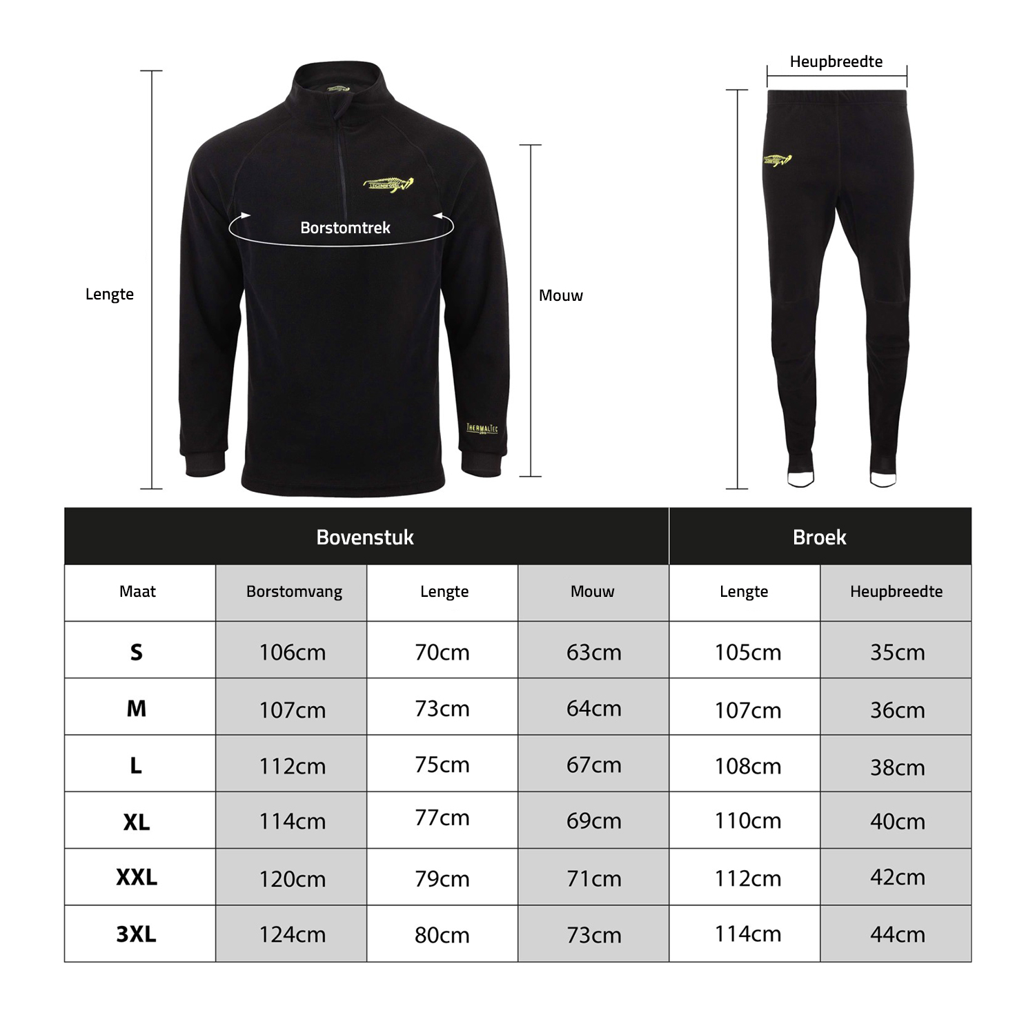 Thermaltec 200 - Sous-vêtements Thermo - Taille L - Ensemble