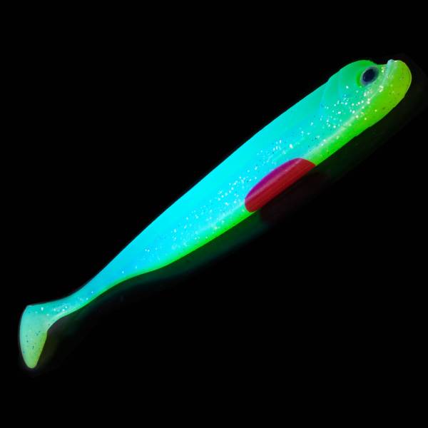 Zander Gummifisch - Shad - UV Firetiger - 12cm - 5pc