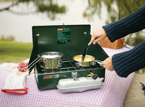 Coleman Réchaud à 2 brûleurs sans plomb – Brûleur à gaz – Cuisinière de camping