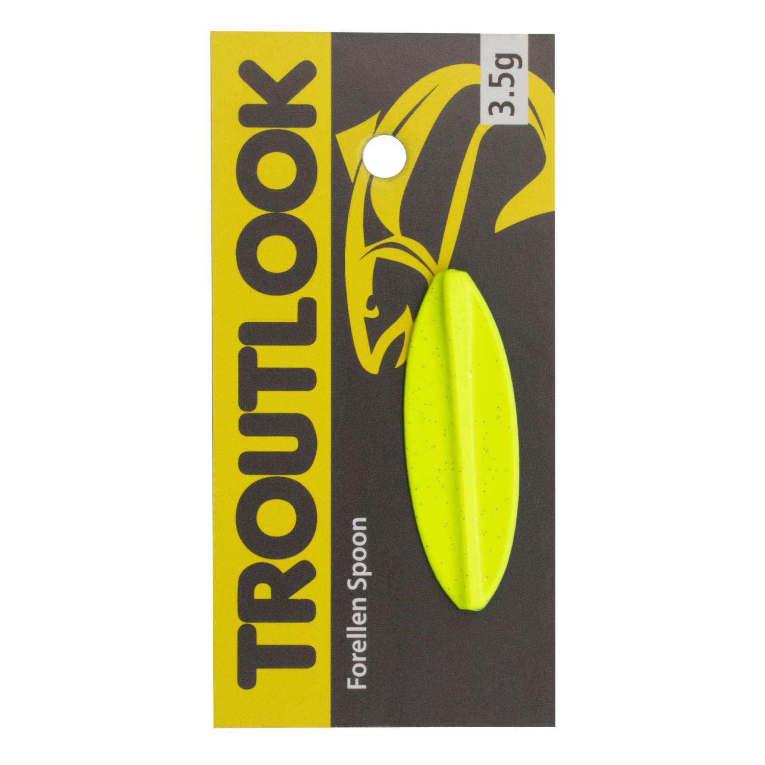 Look Truite - Hurricane - Cuillère en Ligne - 4cm - 3.5gr - Noir/Jaune UV