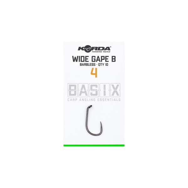 Basix - Wide Gape - Barbless - # 4 - Hameçon