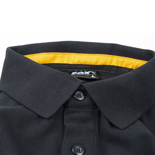 Fox Collection Orange & Black Polo Shirt - Medium