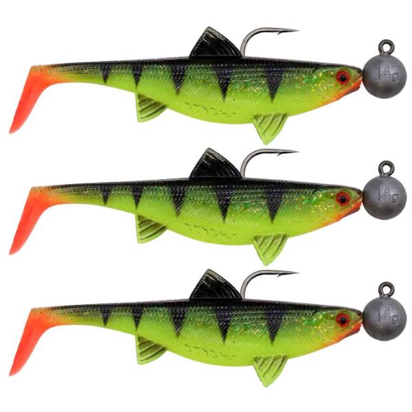 Real Fin Shad 12 Ready2Catch - Shiny Tiger - 12cm - 25g - 3 Pièces