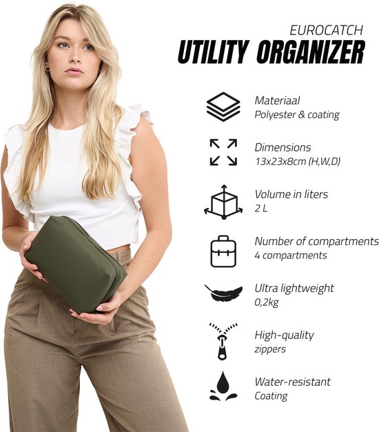 Eurocatch Utility Organizer - Aufbewahrungstasche - Wasserbeständig - Reisetasche