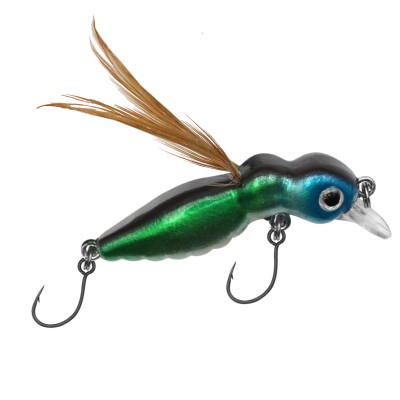 Aspect truite - Bee Maggot Sinking - 4,5cm - 3,4gr - Vert