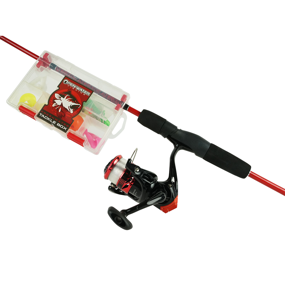 Jeu de cannes à lancer Eurocatch - 1,68m - Ensemble complet - Poids de lancer 5-20G - Rouge