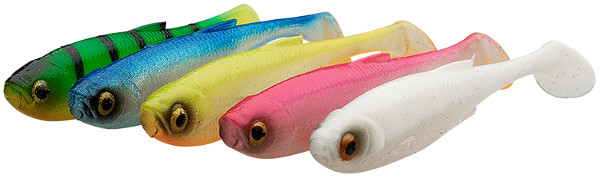 Craft Shad - 8.8cm - 4.6g - Dark Water Mix 5pcs - Ensemble