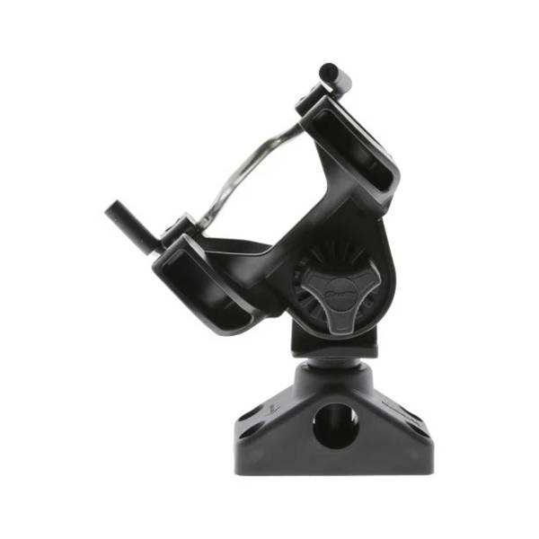 R-5 Universal Rod Holder Black w/ 0241 Side / Deck Mount - Support Canne