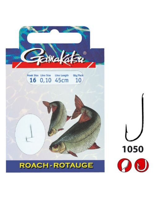 Gamakatsu Booklet Roach 1050N - Size #16-0.10mm - 45cm