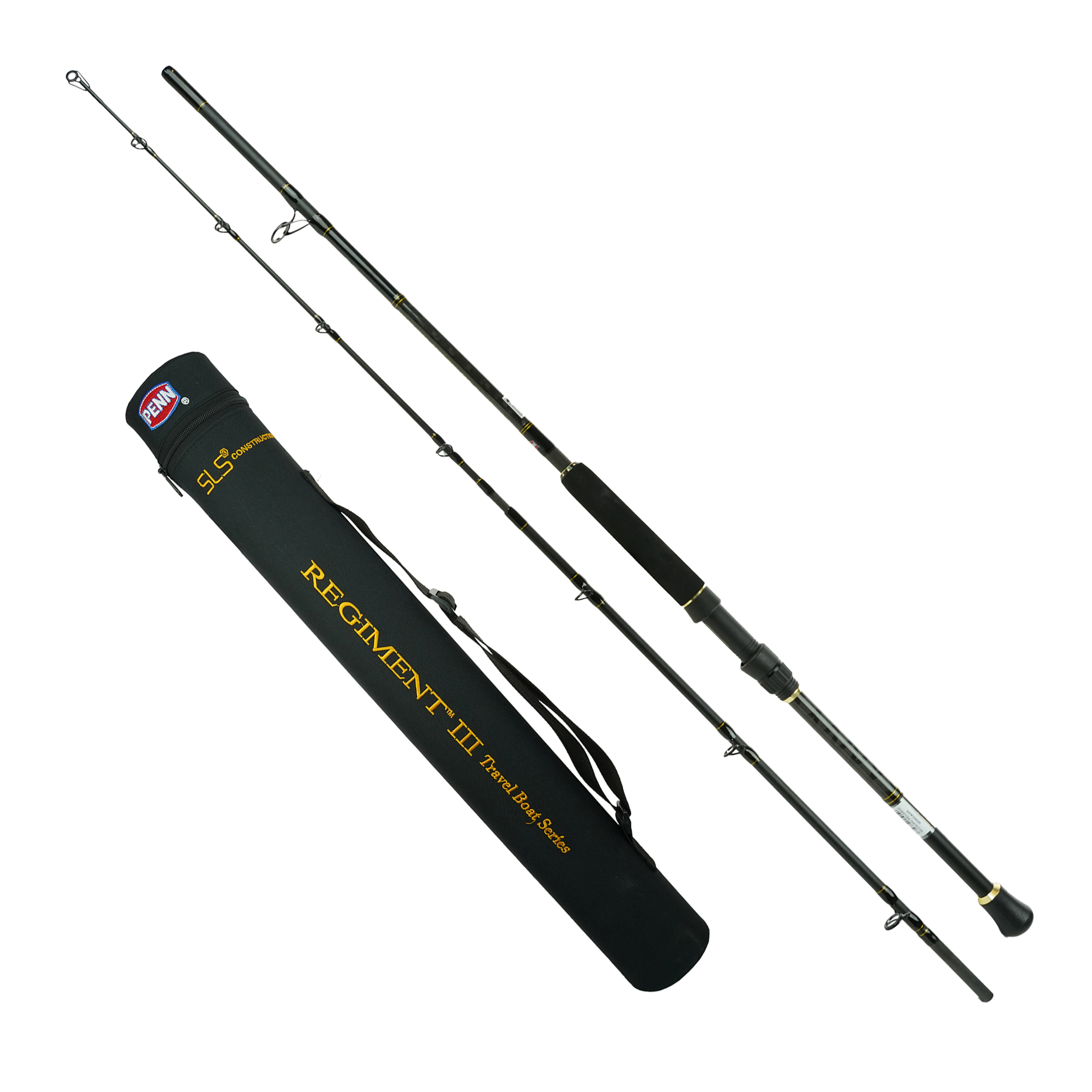 Penn Sea Fishing Boat Rod - Ensemble de cannes de voyage 2,25 M 20-30Lbs - Canne à mer - Moulinet - Ligne tressée