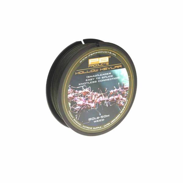 Hollow Kevlar - Snag Leader - 80lb - Herbe - 50m