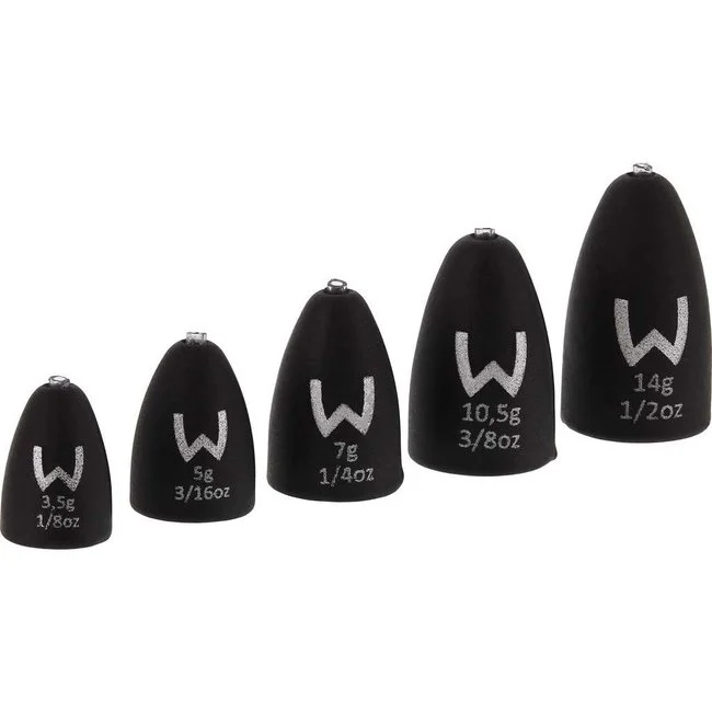 Westin Tungsten Bullet Weights - 10,5g - Matte Black - 2Pcs