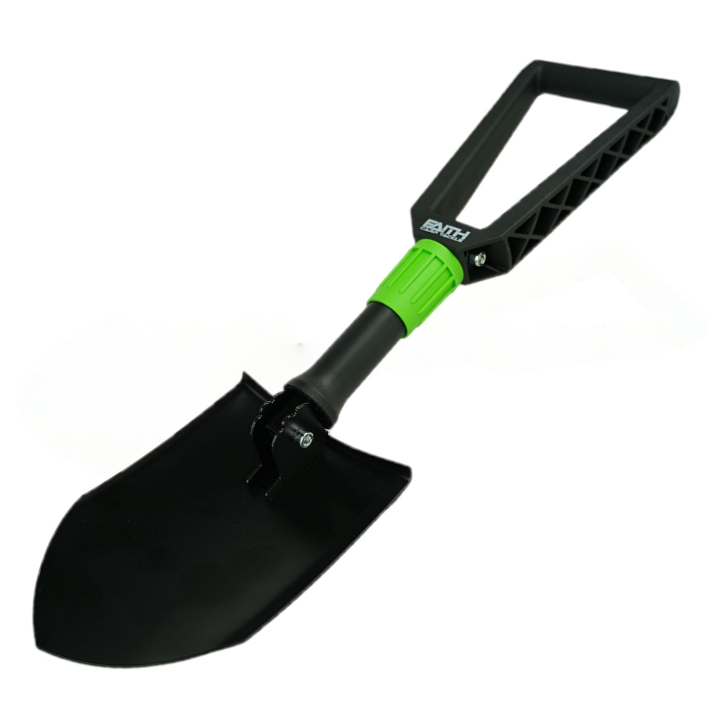 Kit d’Aide Pêche de Nuit Faith avec Lampe Frontale, Lampe Torche, Couteau, Trousse de Secours & Pelle Pliable – Complet & Rechargeable