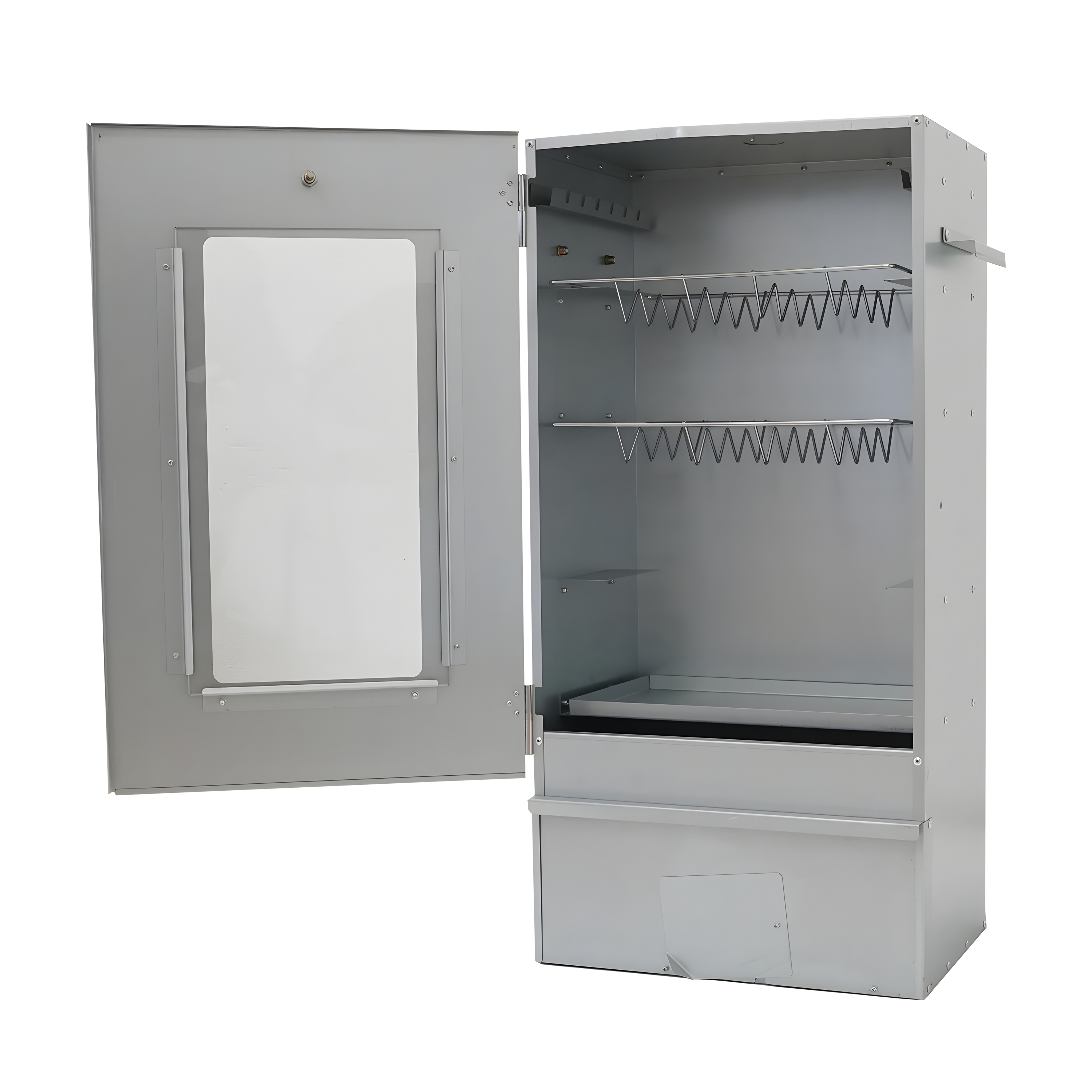 Fumoir Eurocatch Magnum 80x40x27,5cm - Incl. Thermomètre Crochets de fumée Grilles en acier inoxydable 