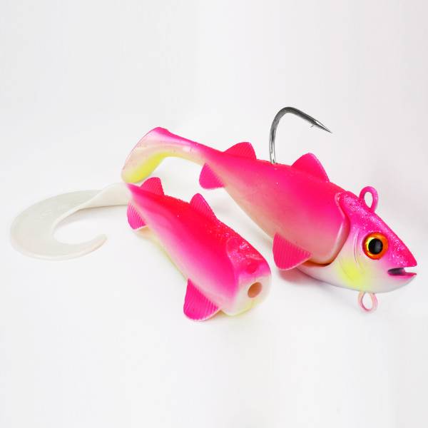 Leurre Souple - Hightide Sea Shad  - UV Pink Princess - 300g