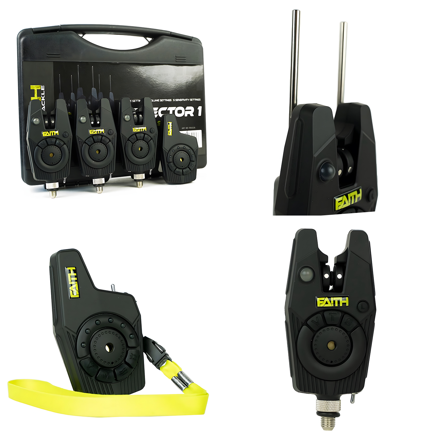 X2 Rodpod - Set - Deluxe - Transformer Rodpod - Incl 2 alarmes de touche - 3 swingers- Vert