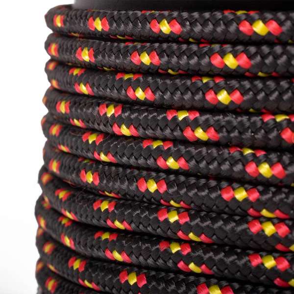 Polypropylène Cordage - Noir/Rouge/Jaune - 8mm - 10m - Corde