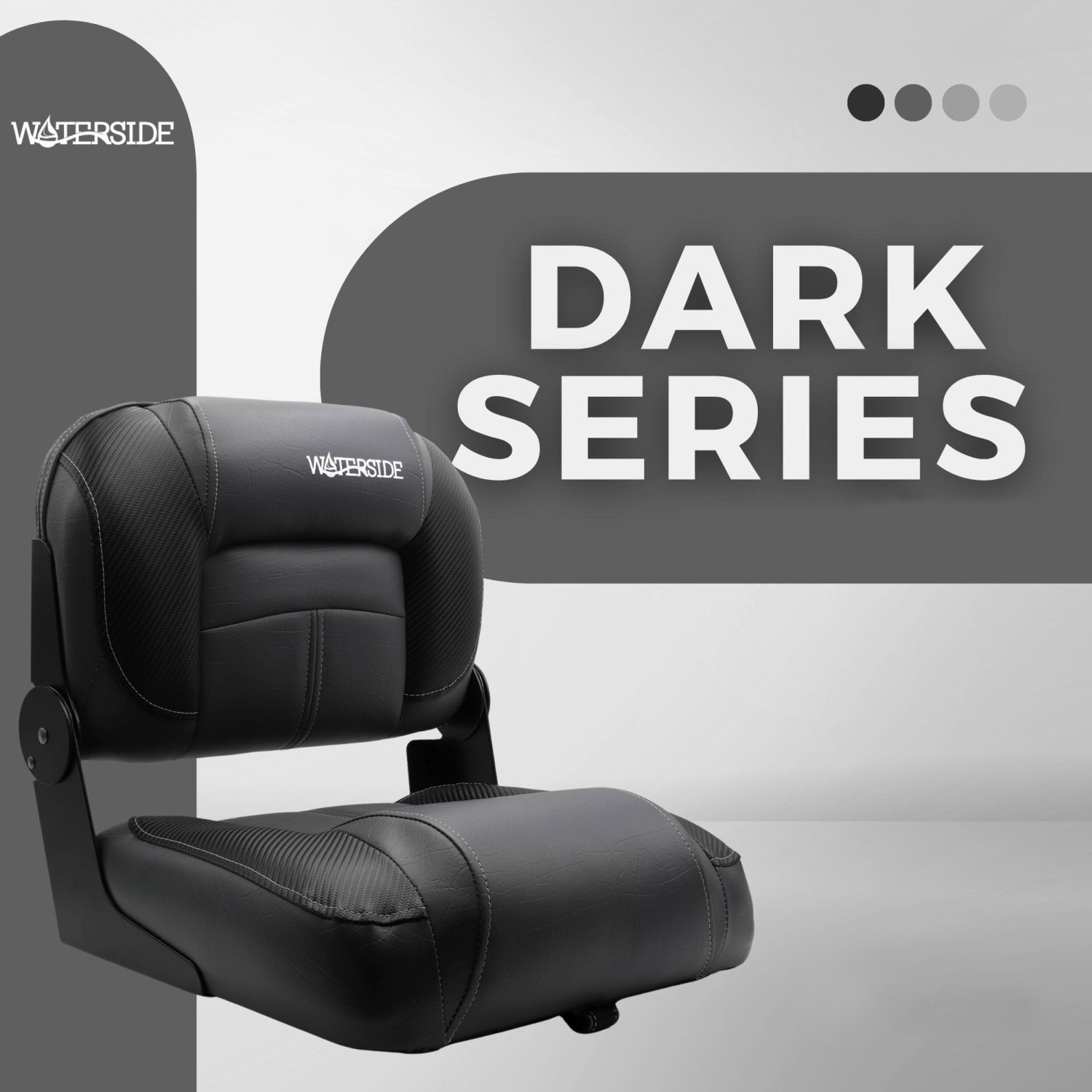 Waterside - Luxus Low Back - Siège de bateau - Fynn - Série Dark