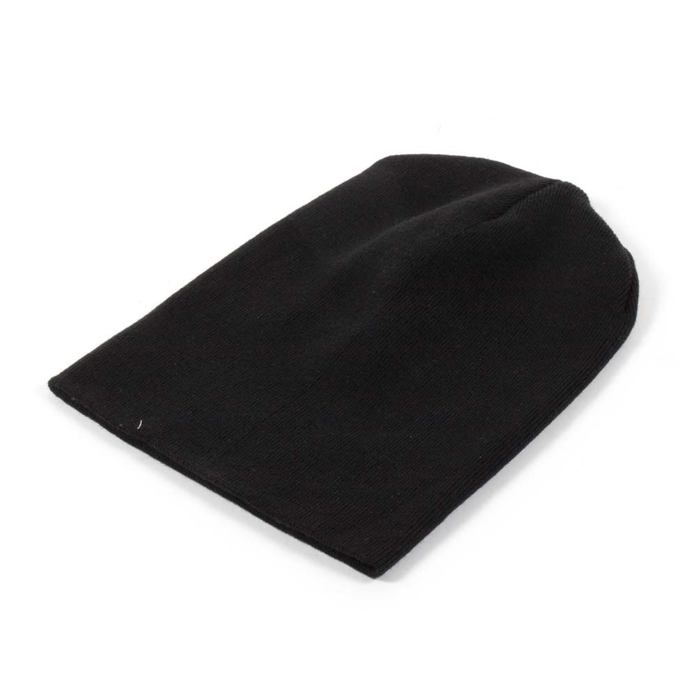 Black Knit Beanie - Bonnet