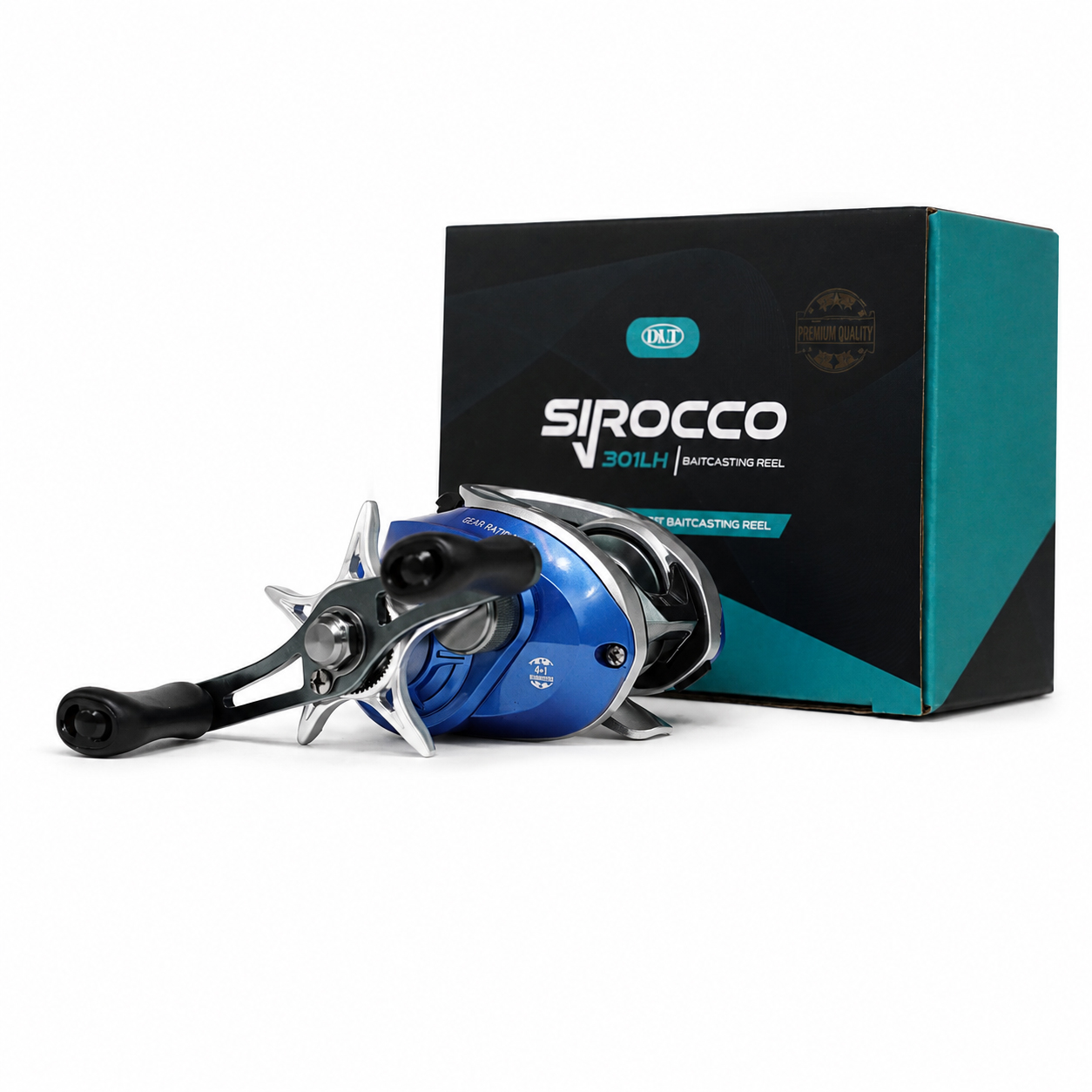 Moulinet pêche Sirocco 301LH - Moulinet baitcasting - Moulinet Carnassier