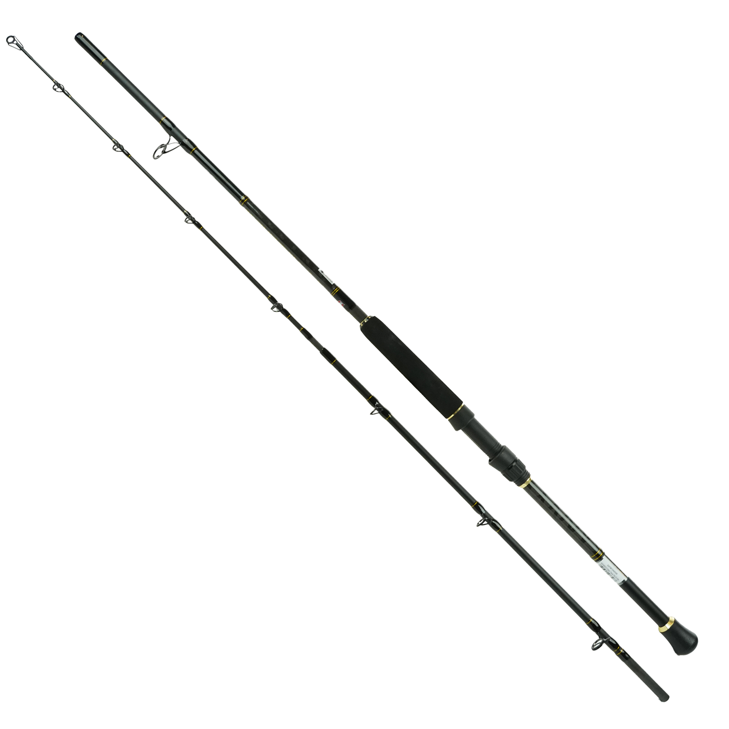 Penn Sea Fishing Boat Rod - Ensemble de cannes de voyage 2,25 M 20-30Lbs - Canne à mer - Moulinet - Ligne tressée