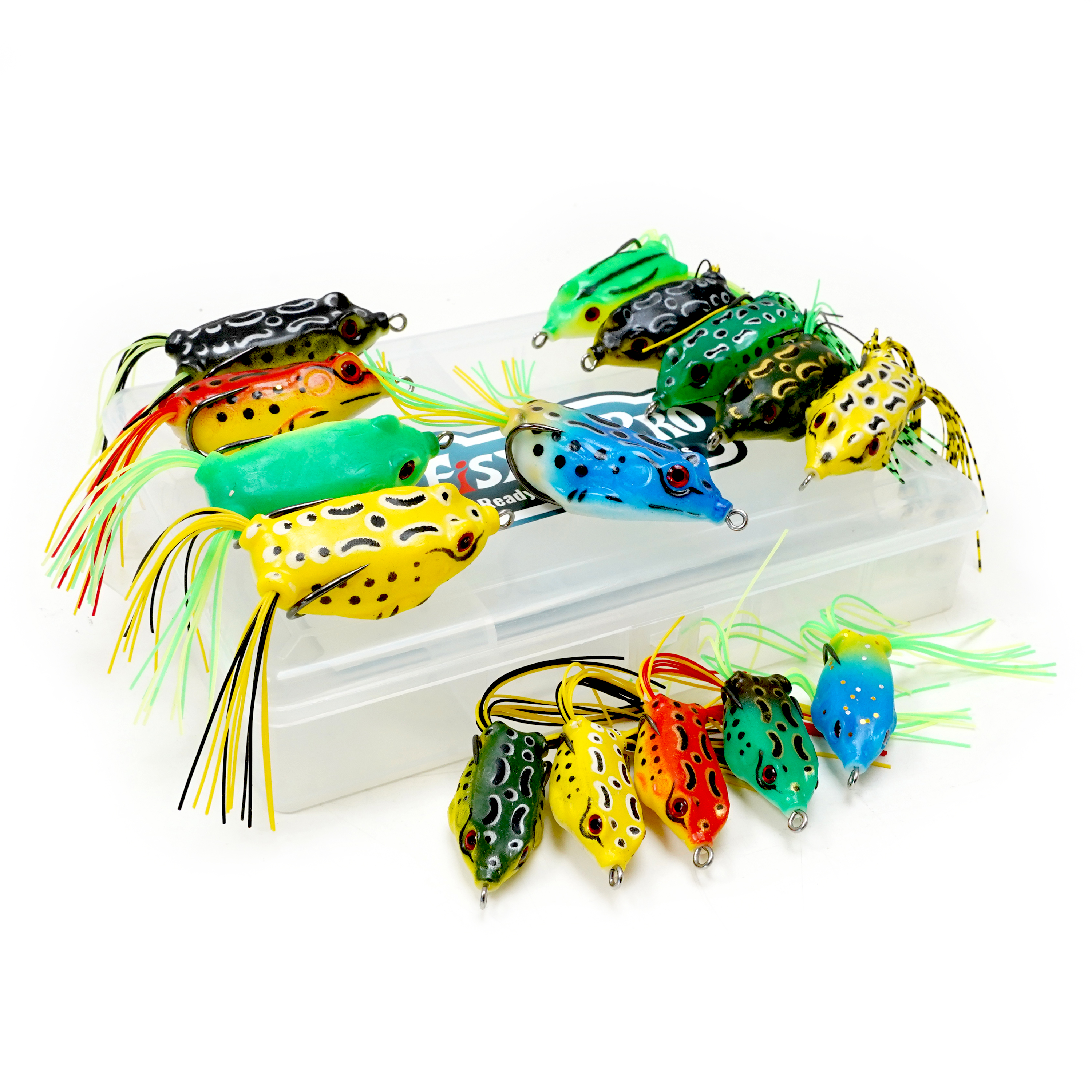 FishXpro Leurres Frog Avantage Set – Ensemble de 16 pièces pour perche et brochet