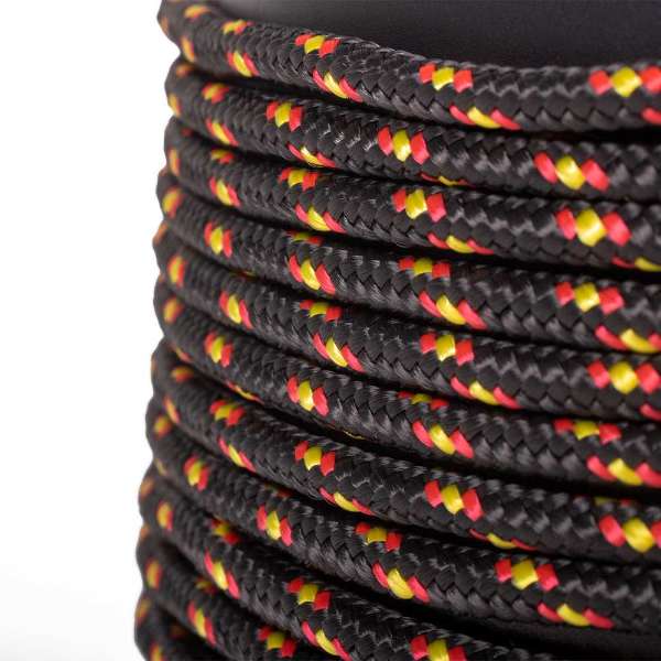 Polypropylène Cordage - Noir/Rouge/Jaune - 6mm - 10m - Corde