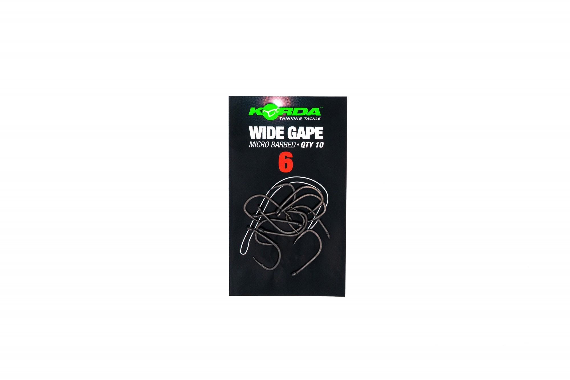Wide Gape Hook -  Size 6 -  10 pieces