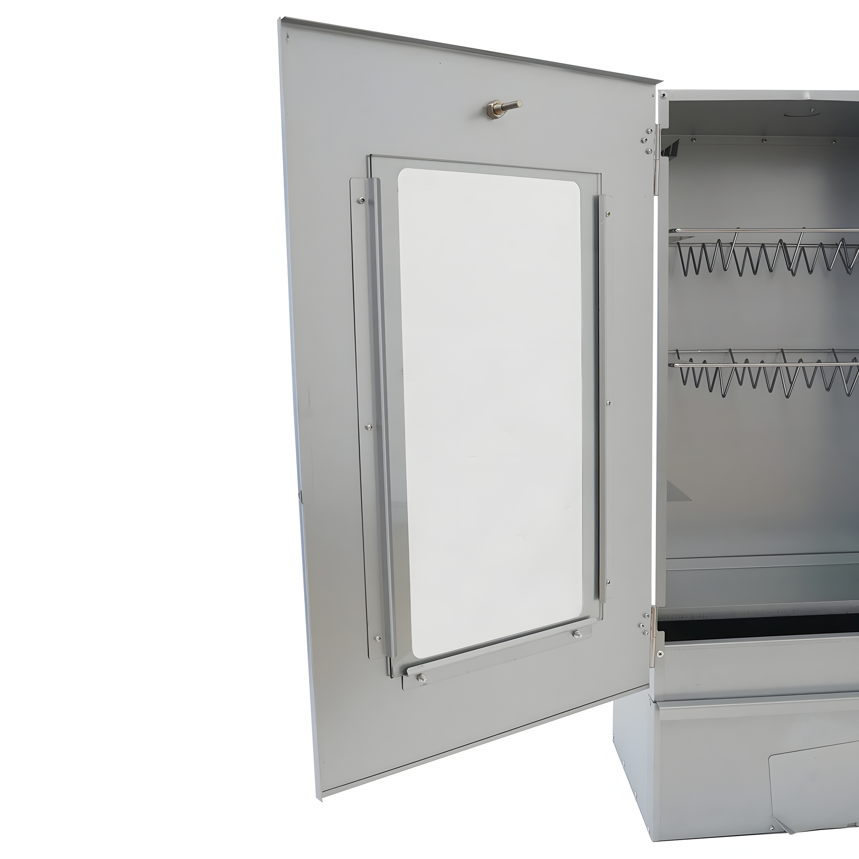 Fumoir Eurocatch Magnum 80x40x27,5cm - Incl. Thermomètre Crochets de fumée Grilles en acier inoxydable 