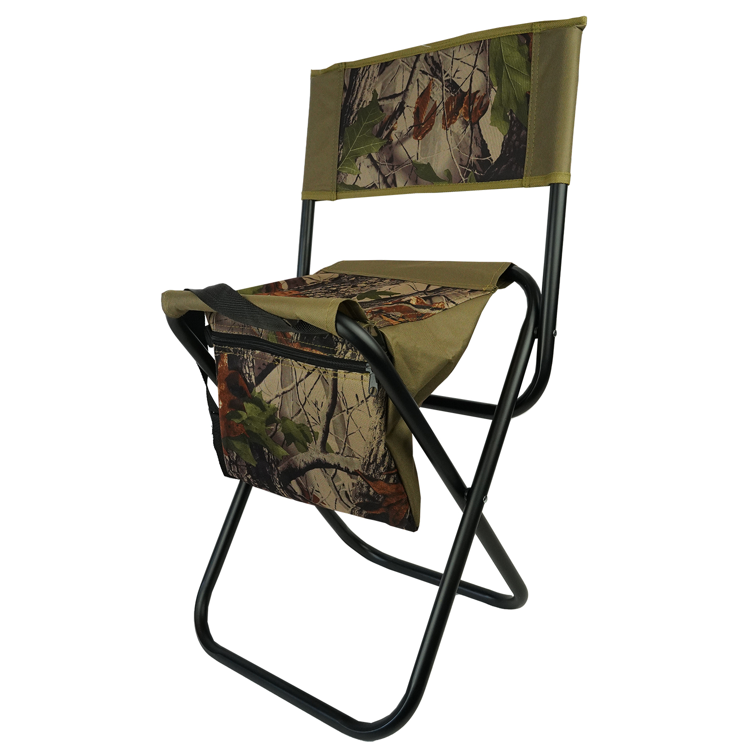 Chaise pliable Eurocatch - Tabouret de pêche - Avec sac et dossier - Camouflage