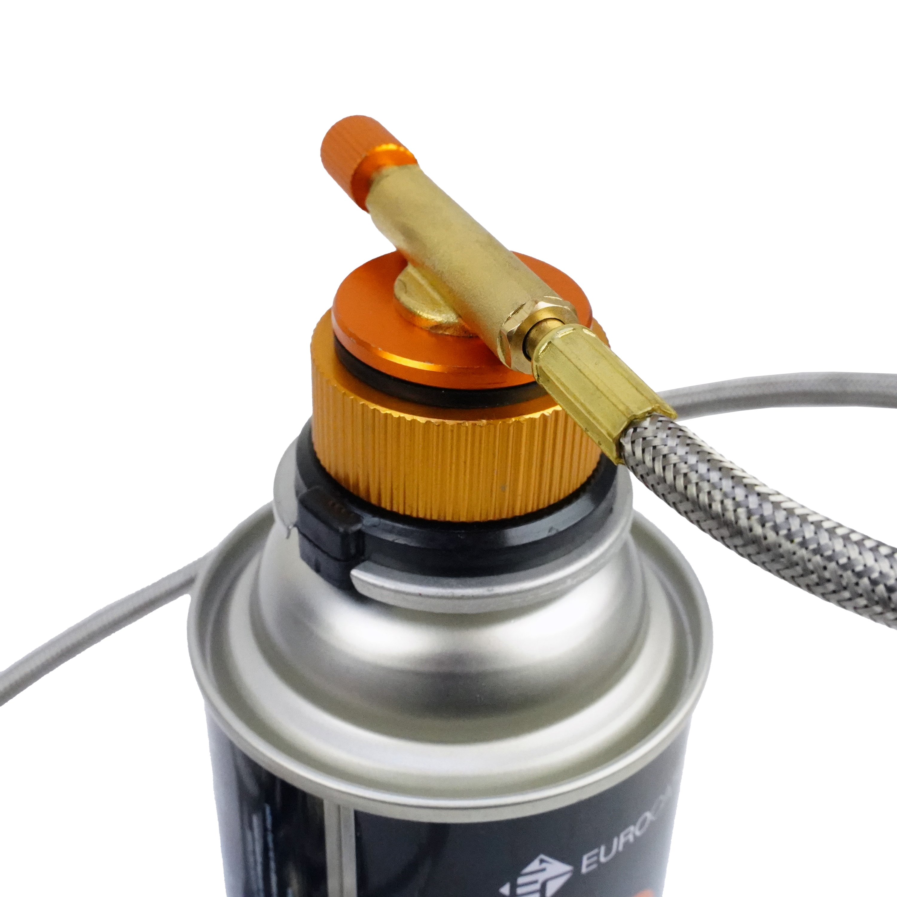 Eurocatch Foldable Gas Burner Turbo 6800W - incl. 4 cartouches de gaz - Réchaud à Gaz Pliable avec Adaptateur et Mallette