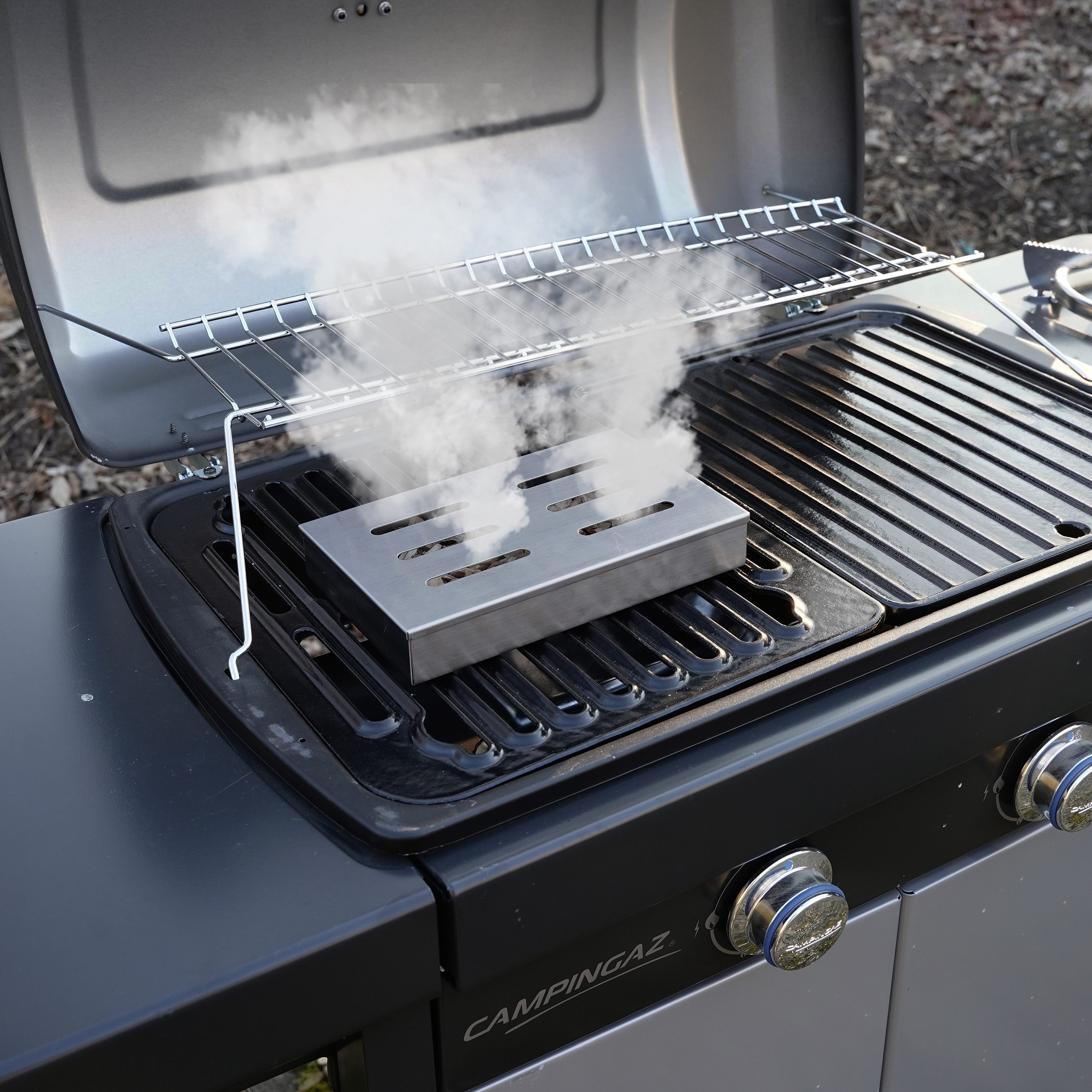 Eurocatch Boîte à Fumage en Acier Inoxydable