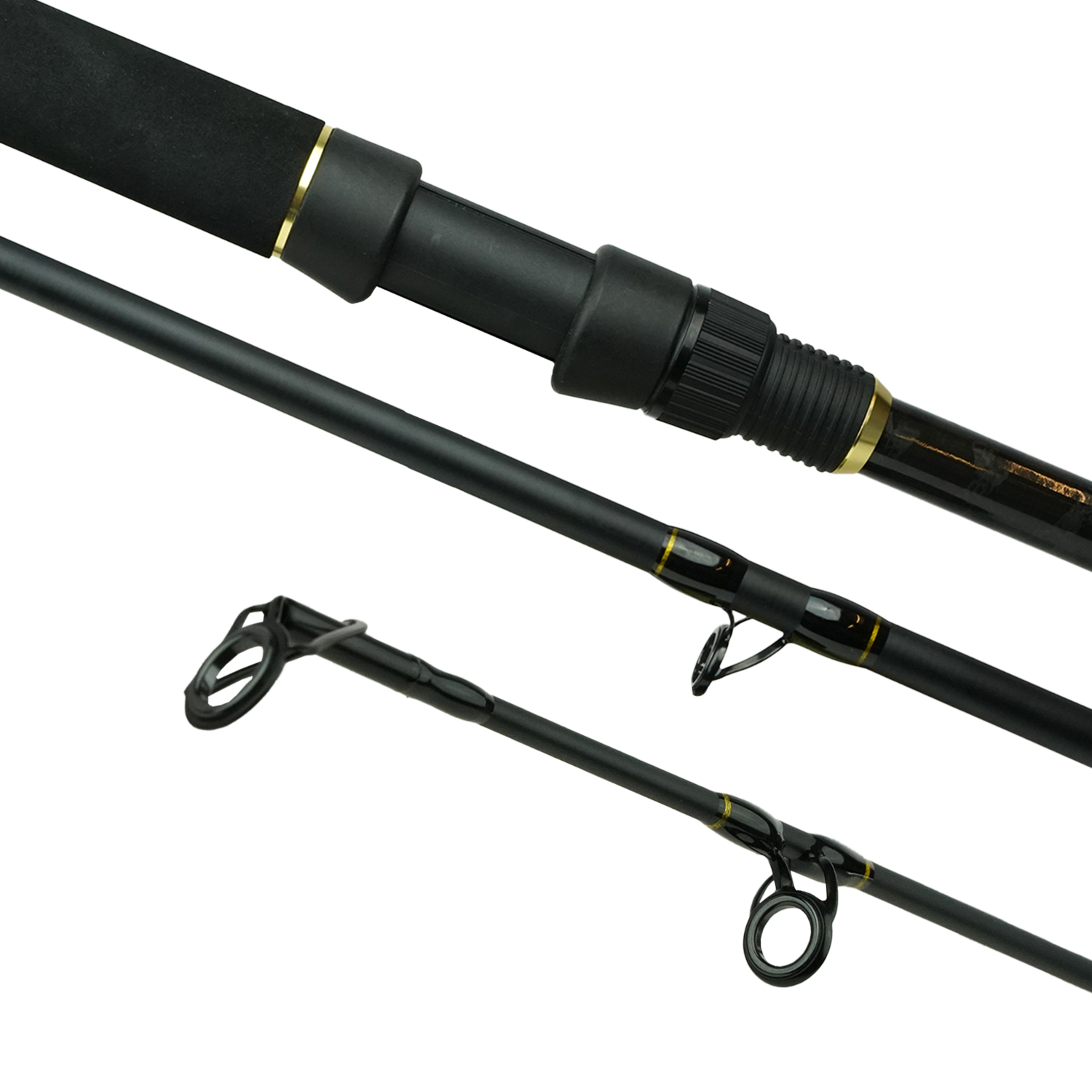 Penn Sea Fishing Boat Rod - Ensemble de cannes de voyage 2,25 M 20-30Lbs - Canne à mer - Moulinet - Ligne tressée