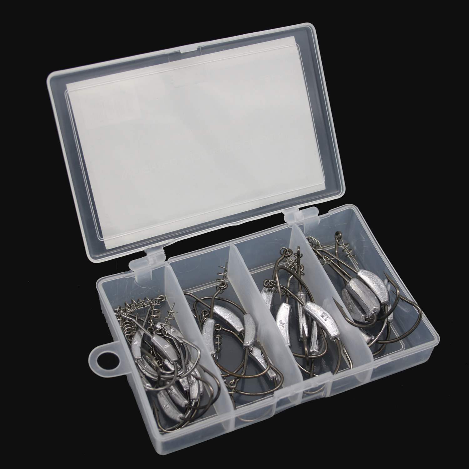 Hameçons Wide Gape Soft Jerk Plombés - Assortis - 25 pcs - 2 à 7g