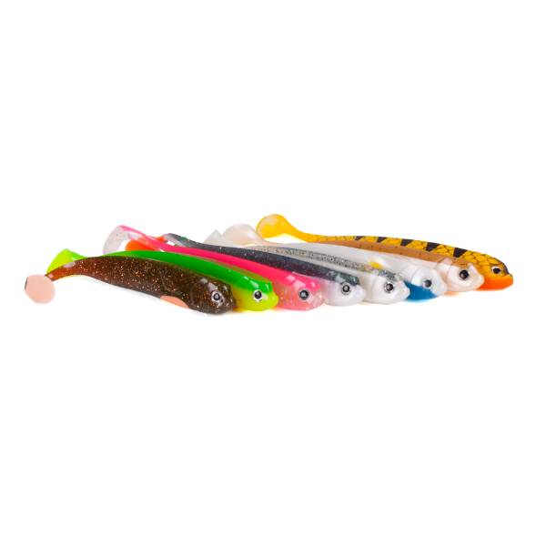 Zander Gummifisch - Shad - UV Firetiger - 12cm - 5pc