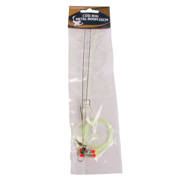 Cod Rig Metal Boom 25cm 2-Hameçons - Taille  5/0