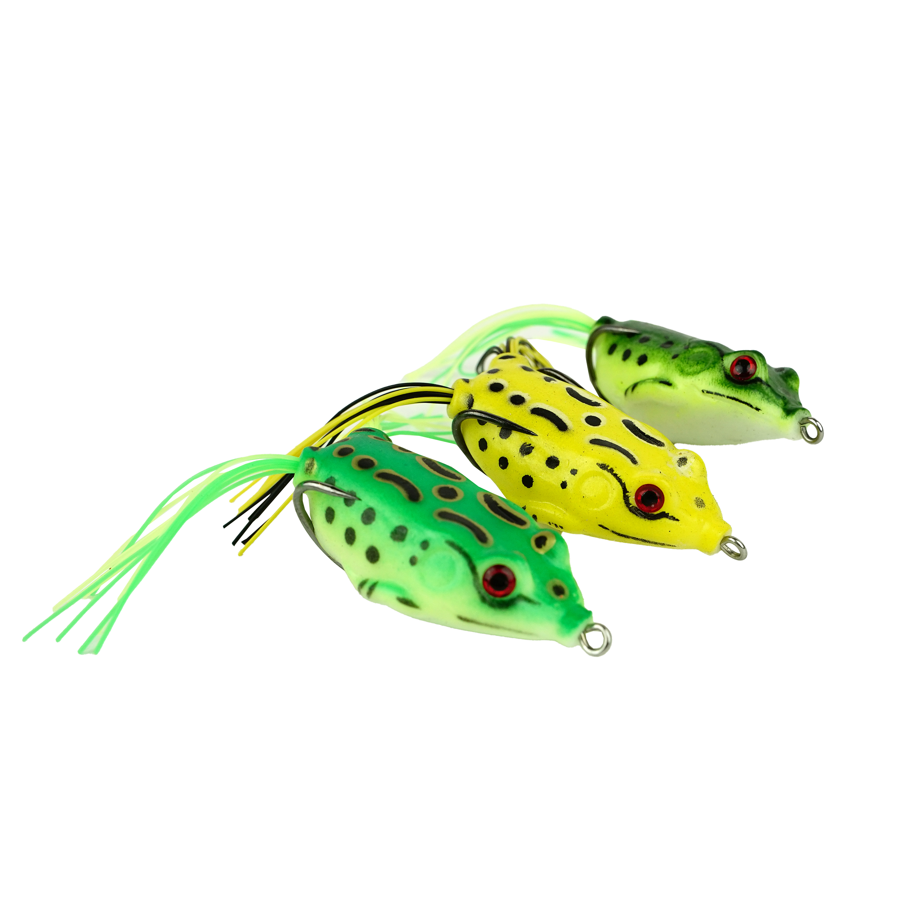  FishXpro Topwater Fishing Lure Set - Poppers & Frogs - 6 Stück - Kunstköder