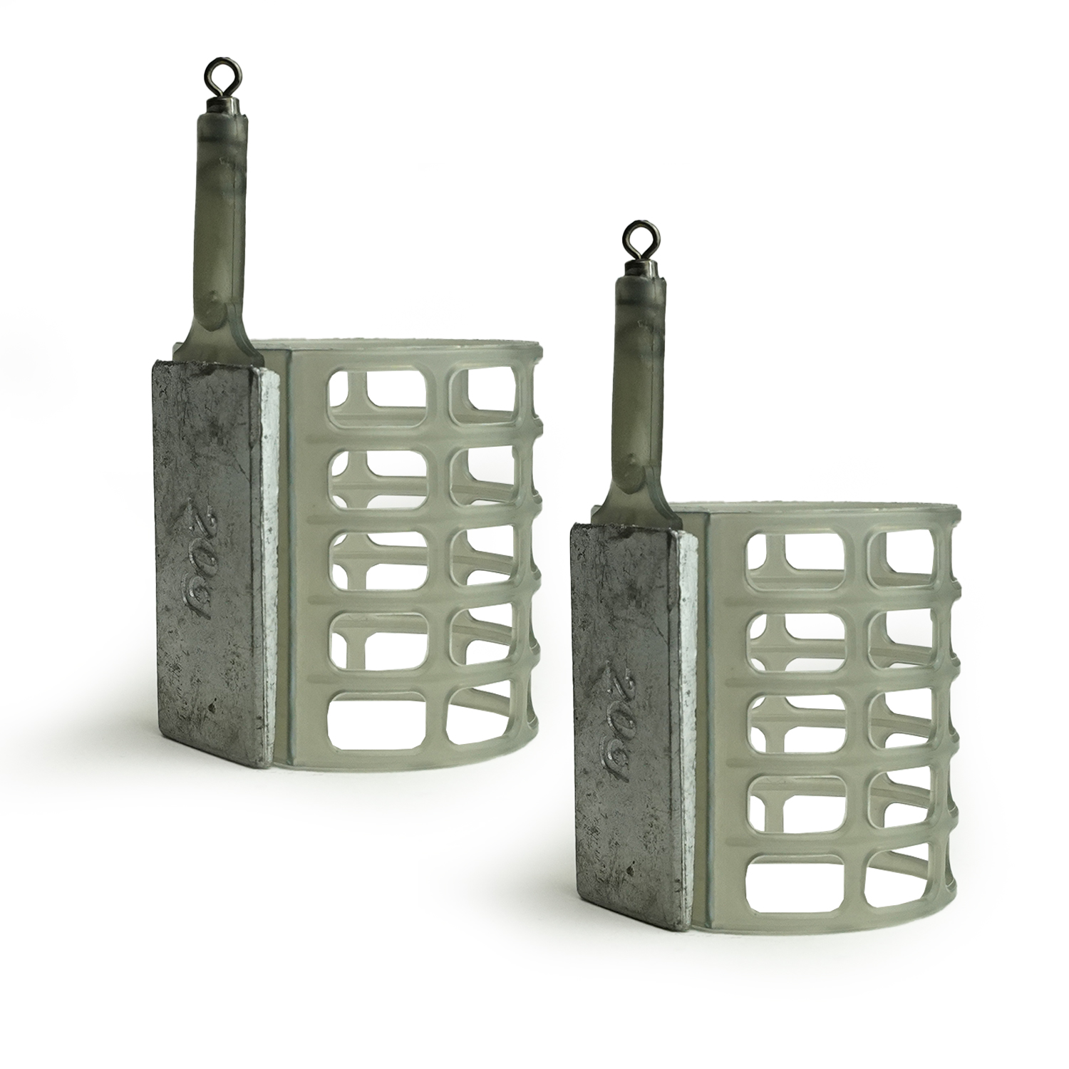 JVS Mangeoire Plastique 33x28mm 30g - Panier d'Alimentation - 2 Pièces