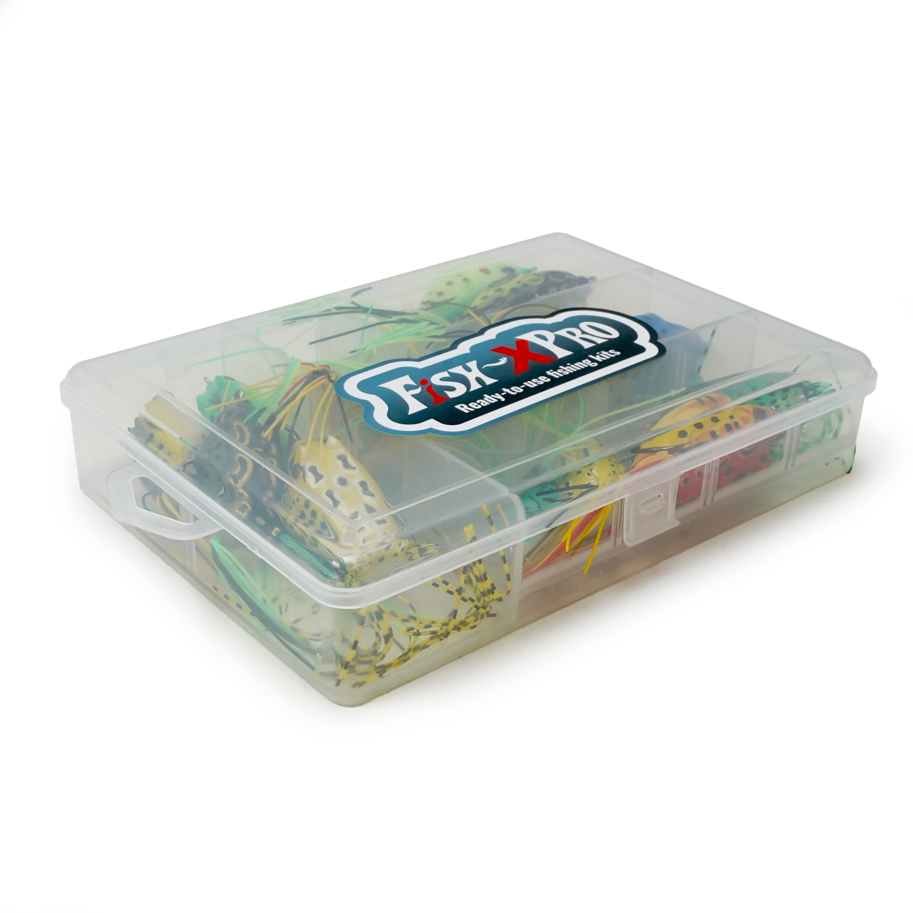FishXpro Leurres Frog Avantage Set – Ensemble de 16 pièces pour perche et brochet