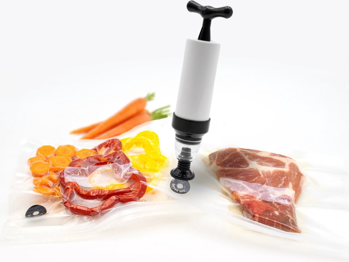 Kit de mise sous vide - Mise sous vide - Pompe à vide - Sacs sous vide - 50 pcs