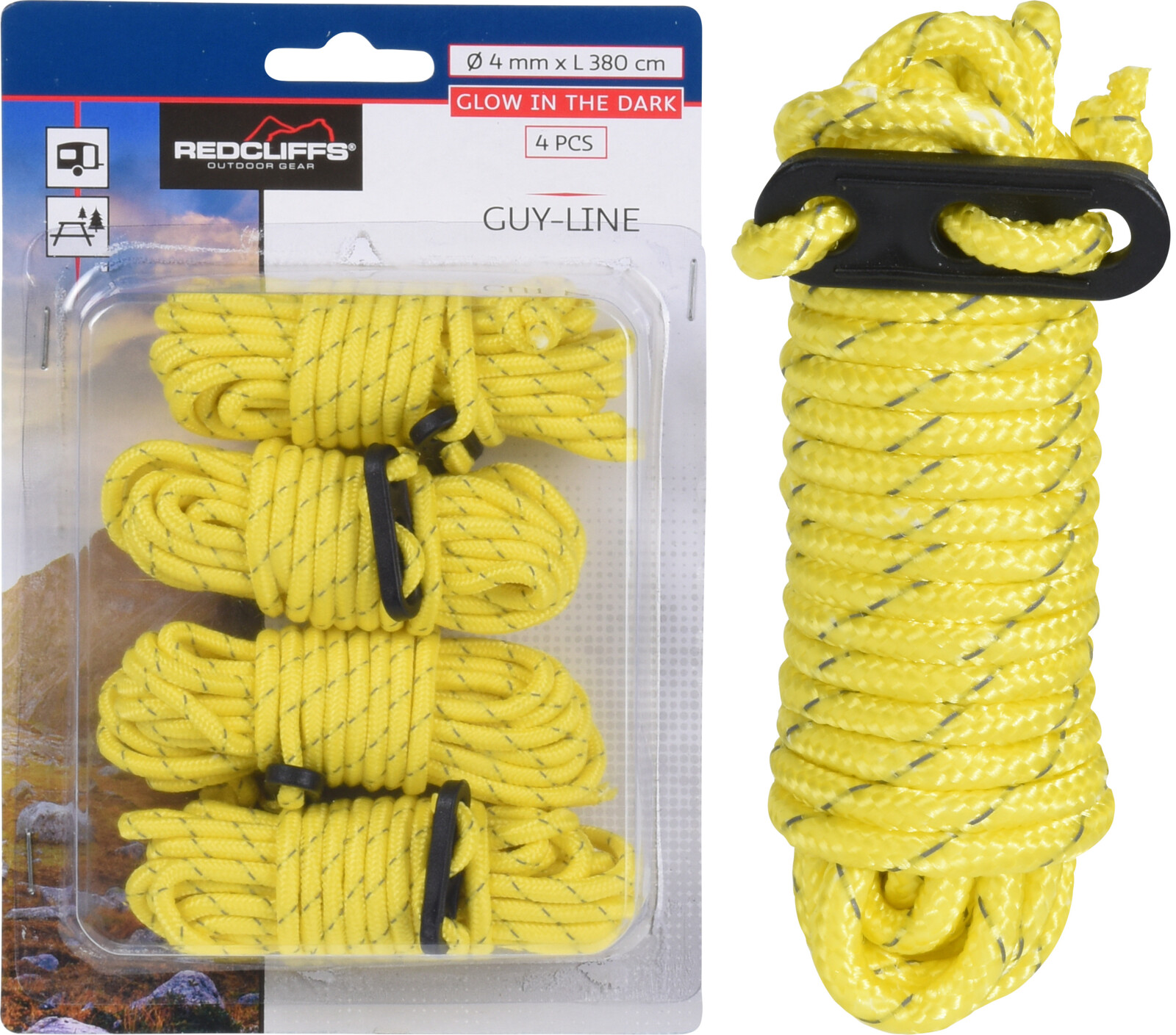 Cordes - Jaune - 4pcs - Accessoire