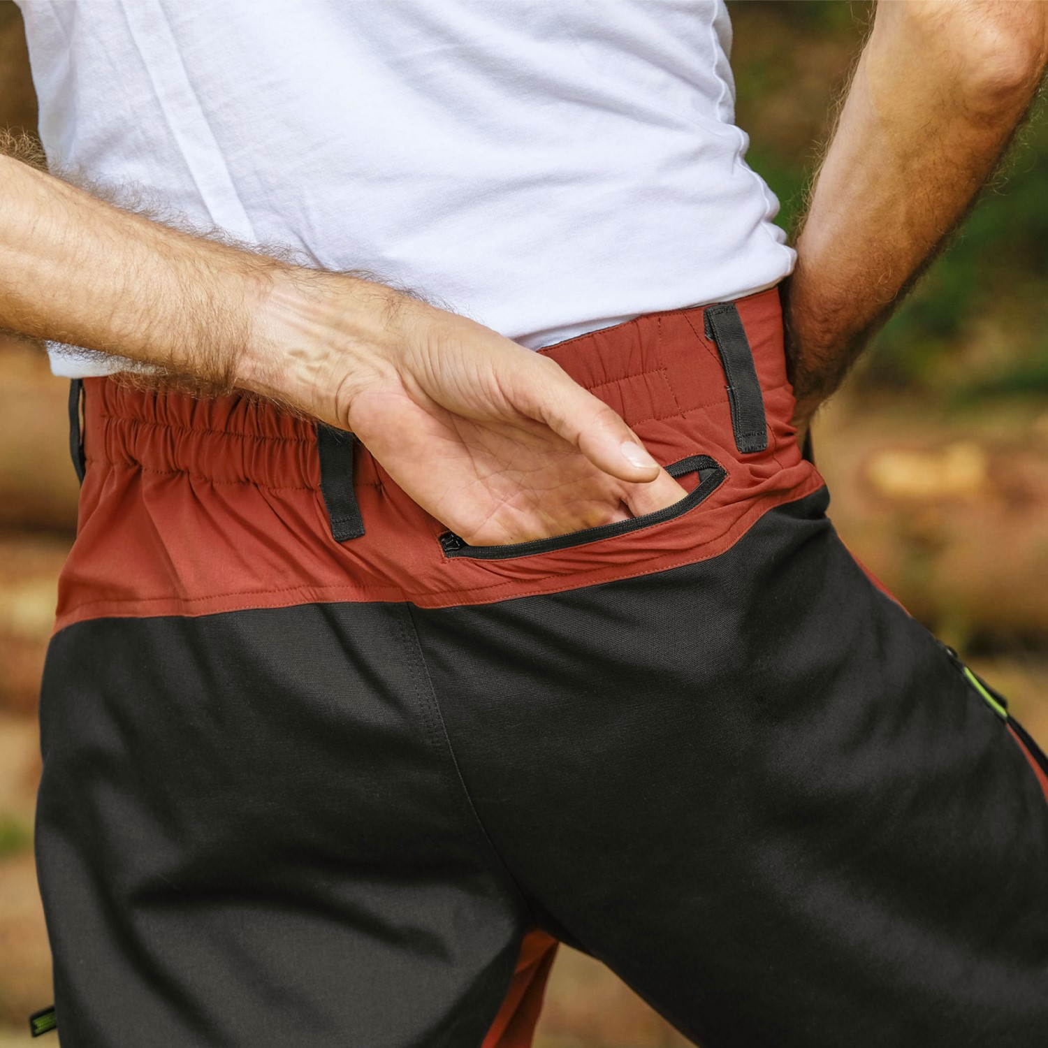 Legendfossil - OF Stretch Pants Suède - Pantalon d'extérieur - Orange rouille - XXXL