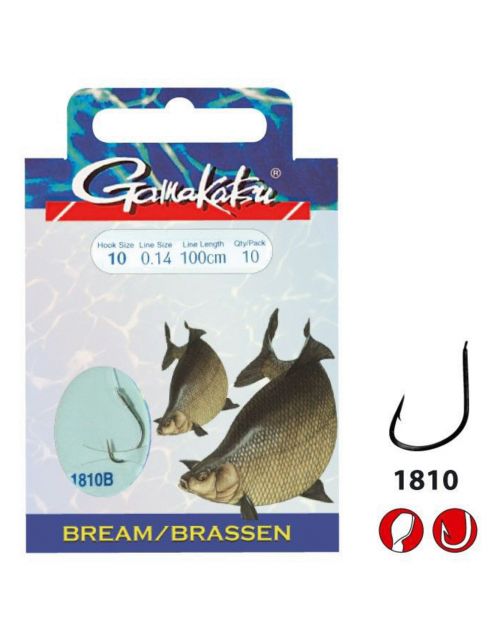 Gamakatsu Booklet Bream Feeder 1810B - Size #12-0.14mm - 75cm
