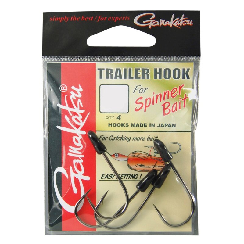 Gamakatsu Trailer Hooks Black  - Size  2/0